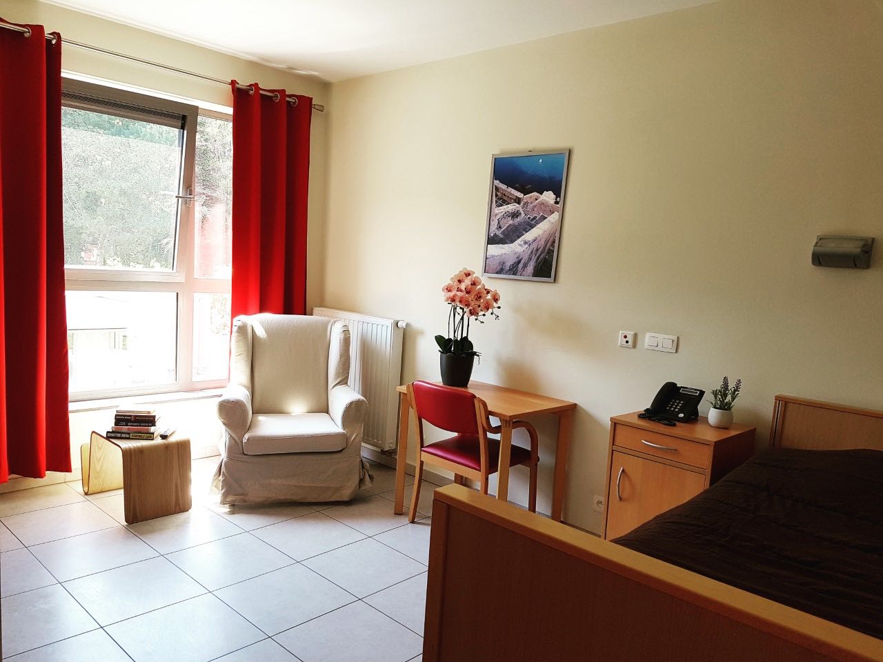 une chambre au la reposée